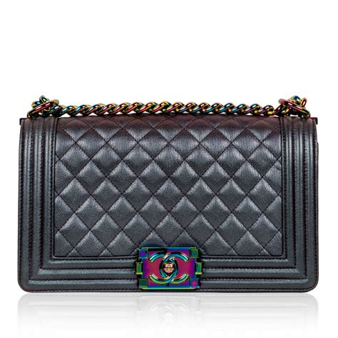 chanel iridescent boy bag fake|chanel counterfeit bag.